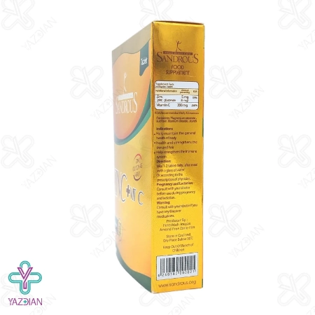 کپسول زینک گلوکونات ویتامین ث سندروس - 60 عددی	