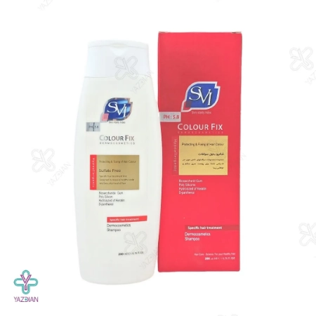 شامپو بدون سولفات اس وی آی مناسب موهای رنگ شده و کراتینه - 200 میلی لیتر
