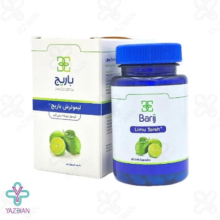 کپسول کاهش وزن لیمو ترش 75 میلی گرم باریج اسانس - 60 عددی	