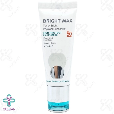 کرم ضد آفتاب SPF50 فیزیکال برایت مکس - بی رنگ	