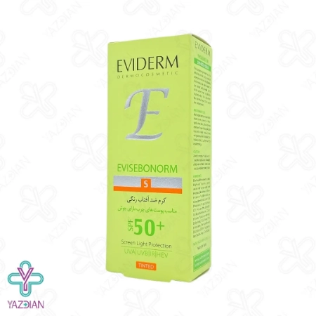 کرم ضد آفتاب SPF50 اوی سبونورم پوست چرب و جوشدار اویدرم - رنگی