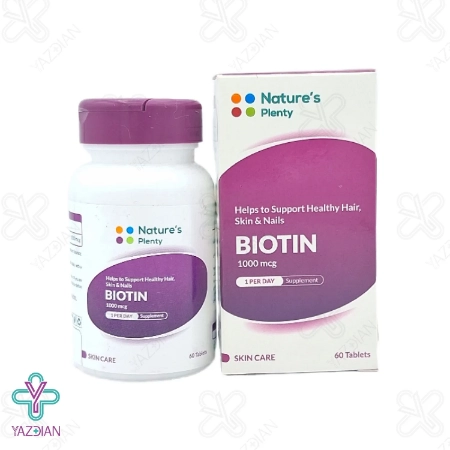 قرص بیوتین 1000 میکروگرم نیچرز پلنتی - 60 عددی	