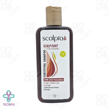 شامپو تقویت کننده و ضد ریزش موی سر اسکالپیا - 200 میلی لیتر	