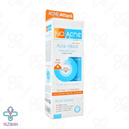 کرم ضد جوش acne attack پوست چرب و آکنه ای نو آ کنه - 50 میلی لیتر