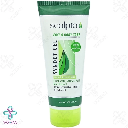 ژل شستشوی صورت و بدن پوست چرب و جوش‌دار اسکالپیا - 200 میلی لیتر	