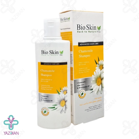 شامپو موهای خشک و آسیب دیده بابونه بایو اسکین پلاس - 200 میلی لیتر	