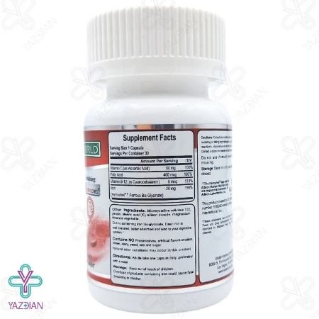 کپسول آهن ایزی آیرون نچرال ورد – 30 عددی	