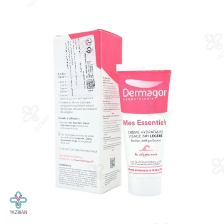 کرم مرطوب کننده مغذی 24 ساعته لایت درماگور - 40 میلی لیتر	