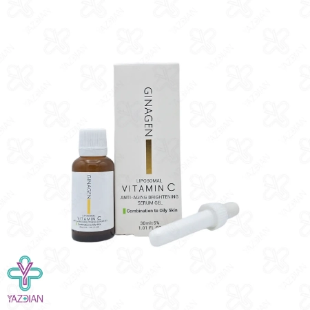 سرم ضد چروک ویتامین ث پوست چرب ژیناژن - 30 میلی لیتر	