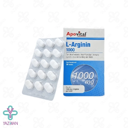 قرص ال آرژنین 1000 میلی گرم آپوویتال - 30 عددی	