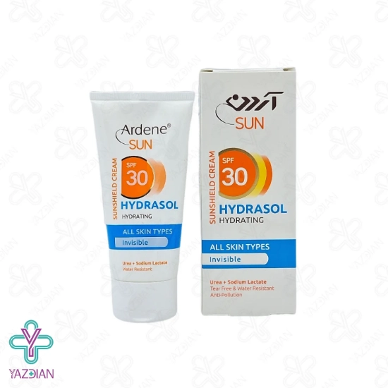 کرم ضد آفتاب مرطوب کننده SPF30 آردن سان - بی رنگ