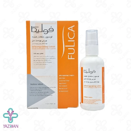 لوسیون متعادل کننده ترشح چربی کف سر فولیکا - 75 میلی گرم	