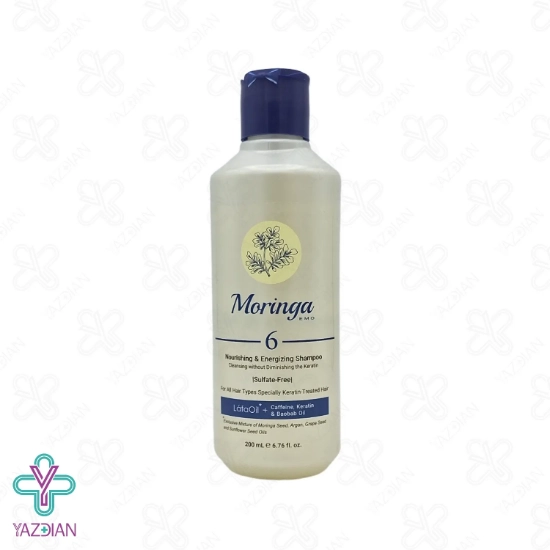 شامپو مغذی و انرژی بخش مورینگا مناسب موهای رنگ شده - 200 میلی لیتر	