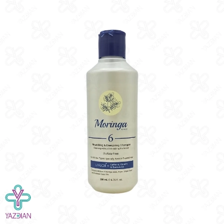 شامپو بدون سولفات مغذی و انرژی بخش مورینگا مناسب موهای کراتینه - 200 میلی لیتر	