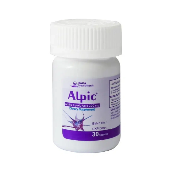 تصویر  کپسول آلفا لیپوئیک اسید 300 آلپیک رها - 30 عددی