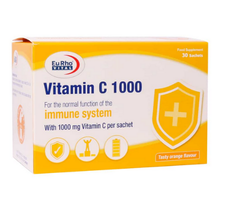 ساشه ویتامین ث 1000 میلی گرم یوروویتال - 30 عددی 