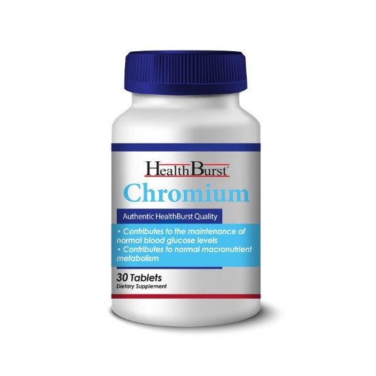 تصویر  قرص کرومیوم 500 میکروگرم هلث برست - 30 عددی