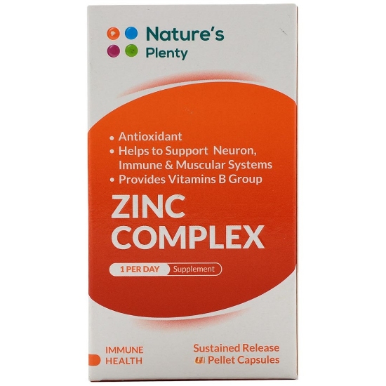 تصویر  کپسول زینک کمپلکس نیچرز پلنتی - 30 عددی