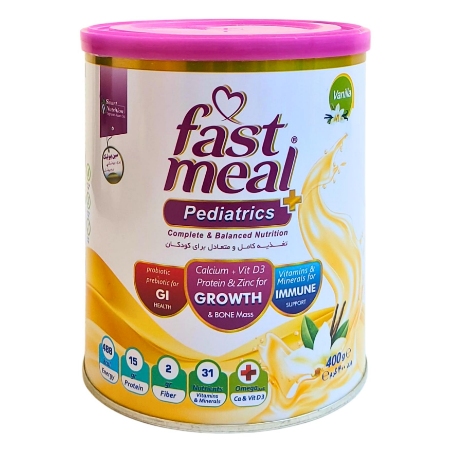 تصویر  پودر فست میل کودکان پری بیوتیک وانیل - 400 گرم