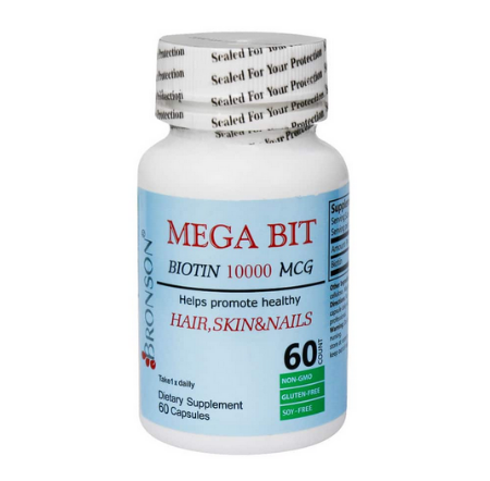 کپسول بیوتین 10000 میکروگرم مگابیت برونسون - 60 عددی