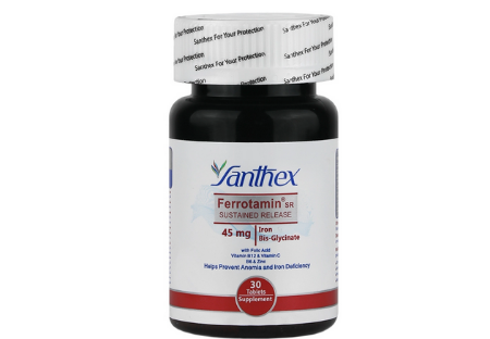 قرص آهن آیرون بیس گلایسینات 45 فروتامین سنتکس - 30 عددی