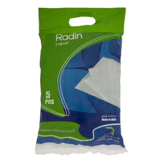 تصویر  زیرانداز بهداشتی بیمار لیاپد مدل رادین - 5 عددی
