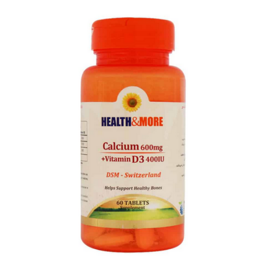 قرص کلسیم و ویتامین دی هلث اندمور - 60 عددی
