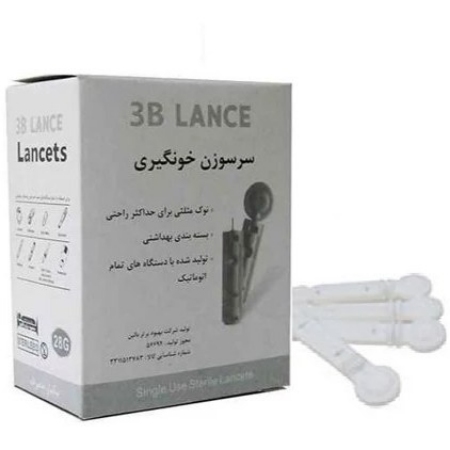 تصویر  سوزن لانست دو پهلو - بسته 100 عددی