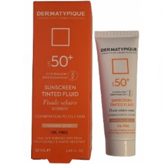 تصویر  فلوئید ضد آفتاب SPF50 فاقد چربی درماتیپیک - بژ طبیعی