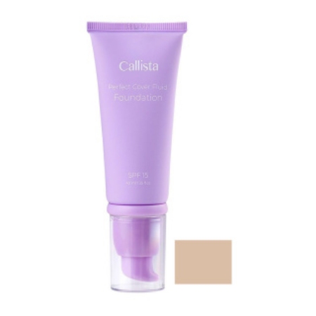 کرم پودر فلوئیدی SPF15 پرفکت کاور  کالیستا - رنگ F02
