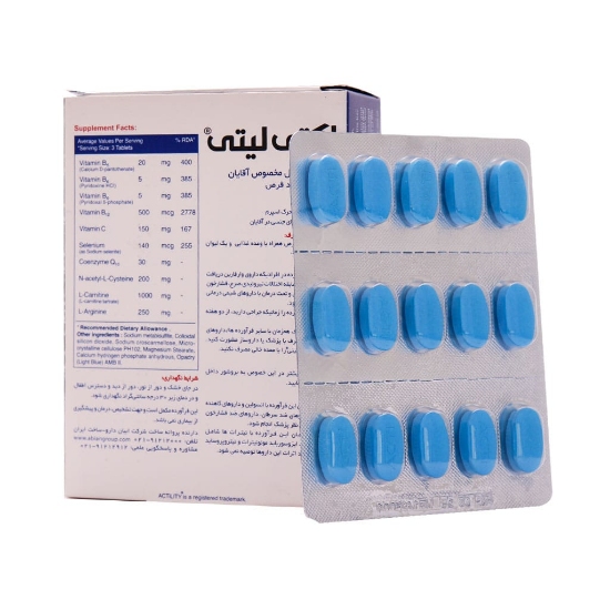 تصویر  قرص تقویت آقایان اکتی لیتی ابیان دارو - 60 عددی