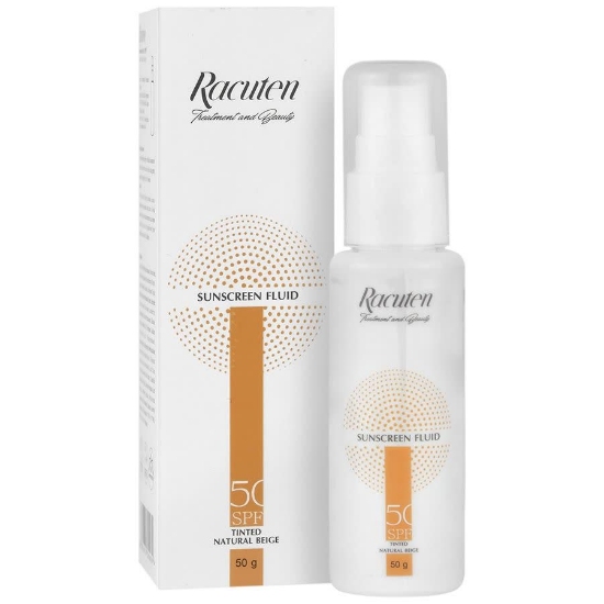 فلوئید ضد آفتاب SPF50 پوست چرب راکوتن – بژ طبیعی