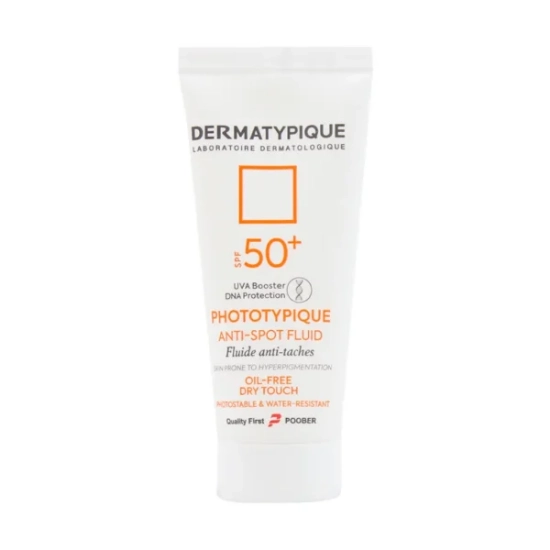 تصویر  فلوئید ضد آفتاب روشن کننده فاقد چربی SPF50 فتوتیپیک درماتیپیک - بی رنگ