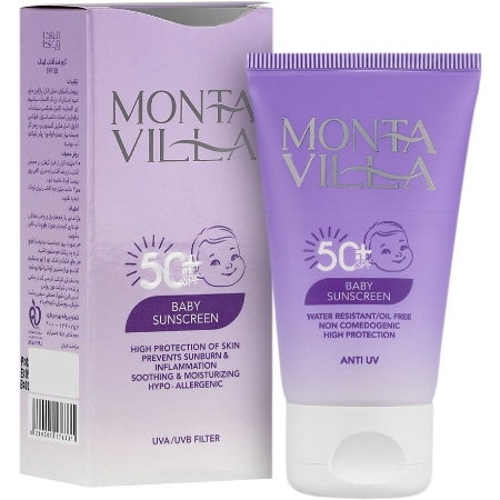 تصویر  کرم ضد آفتاب کودک SPF50 مونتا ویلا - 40 میلی لیتر