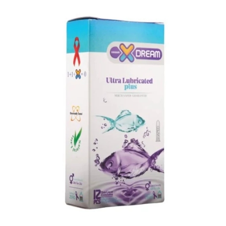 تصویر  کاندوم بسیار روان مدل Ultra Lubricated ایکس دریم - 12 عددی