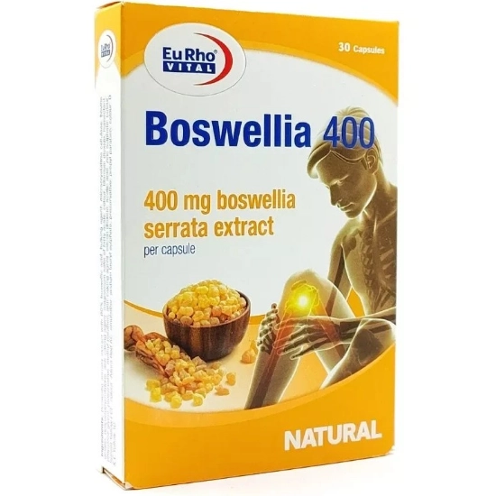 تصویر  کپسول گیاهی تقویت مفاصل بوسولیا 400 یوروویتال - 30 عددی