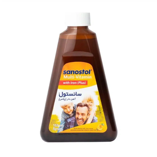 تصویر  شربت تقویتی مولتی سانستول آهن دار پلاس - 155 میلی لیتر
