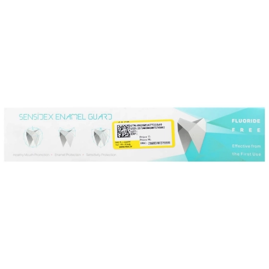 تصویر  خمیر دندان کامل سفید کننده دندان های حساس مدل Enamel Guard سنسیدکس - 100 گرم