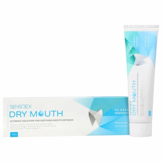 تصویر  خمیر دندان ژله ای کامل هیالورونیک اسید مدل Dry Mouth سنسیدکس - 100 گرم