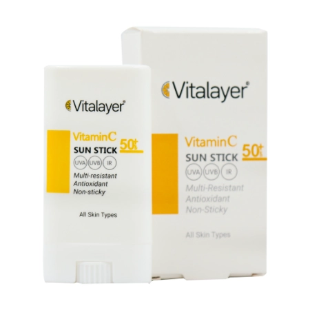 تصویر  ضد آفتاب استیکی SPF50 ویتامین ث انواع پوست ویتالیر - بی رنگ
