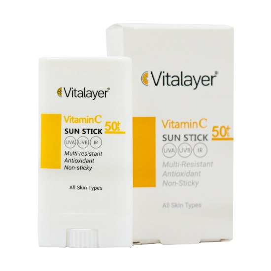 تصویر  ضد آفتاب استیکی SPF50 ویتامین ث انواع پوست ویتالیر - بی رنگ