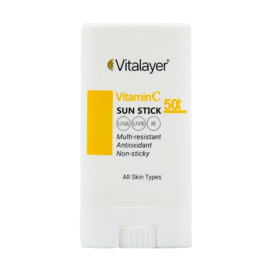 تصویر  ضد آفتاب استیکی SPF50 ویتامین ث انواع پوست ویتالیر - بی رنگ