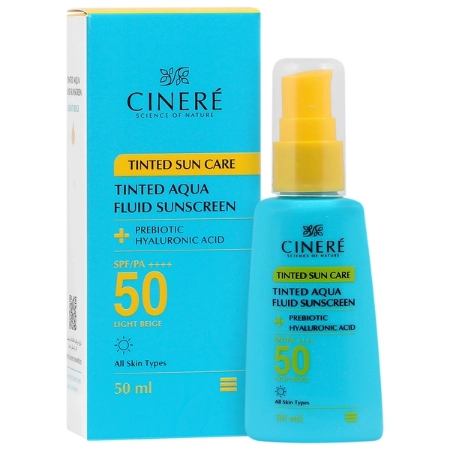 تصویر  فلوئید ضد آفتاب SPF50 انواع پوست سینره - بژ روشن