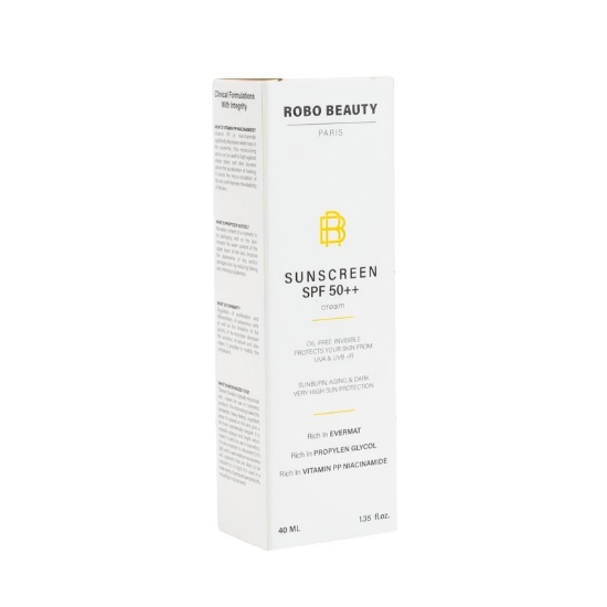 تصویر  کرم ضد آفتاب SPF50 پوست چرب ربو بیوتی - بی رنگ