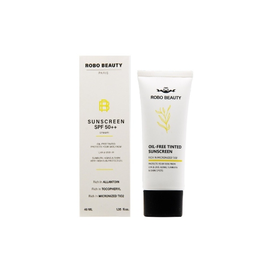 تصویر  کرم ضد آفتاب SPF50 پوست چرب ربو بیوتی - رنگی