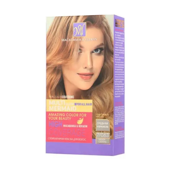 تصویر  کیت رنگ مو شماره 7.063 بلوند کاراملی متوسط medium caramel blonde مای – 50 میلی لیتر