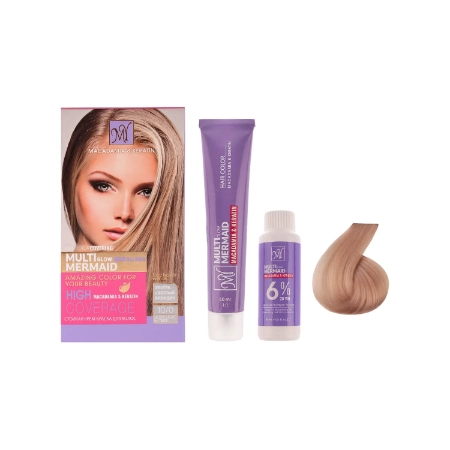 تصویر  کیت رنگ مو شماره 10 بلوند خیلی روشن light blonde مای - 50 میلی لیتر