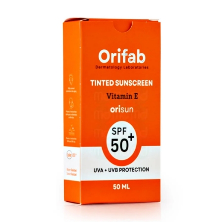 تصویر  کرم ضد آفتاب SPF50 ویتامین ایی انواع پوست اوری فاب - بژ طبیعی