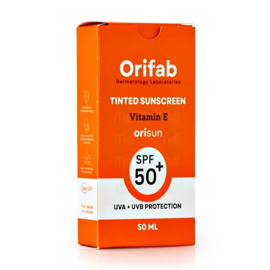 تصویر  کرم ضد آفتاب SPF50 ویتامین ایی انواع پوست اوری فاب - بژ طبیعی