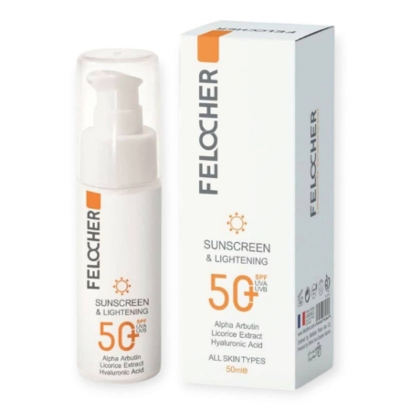 تصویر  کرم ضد آفتاب و روشن کننده SPF50 انواع پوست فلوچر - بی رنگ
